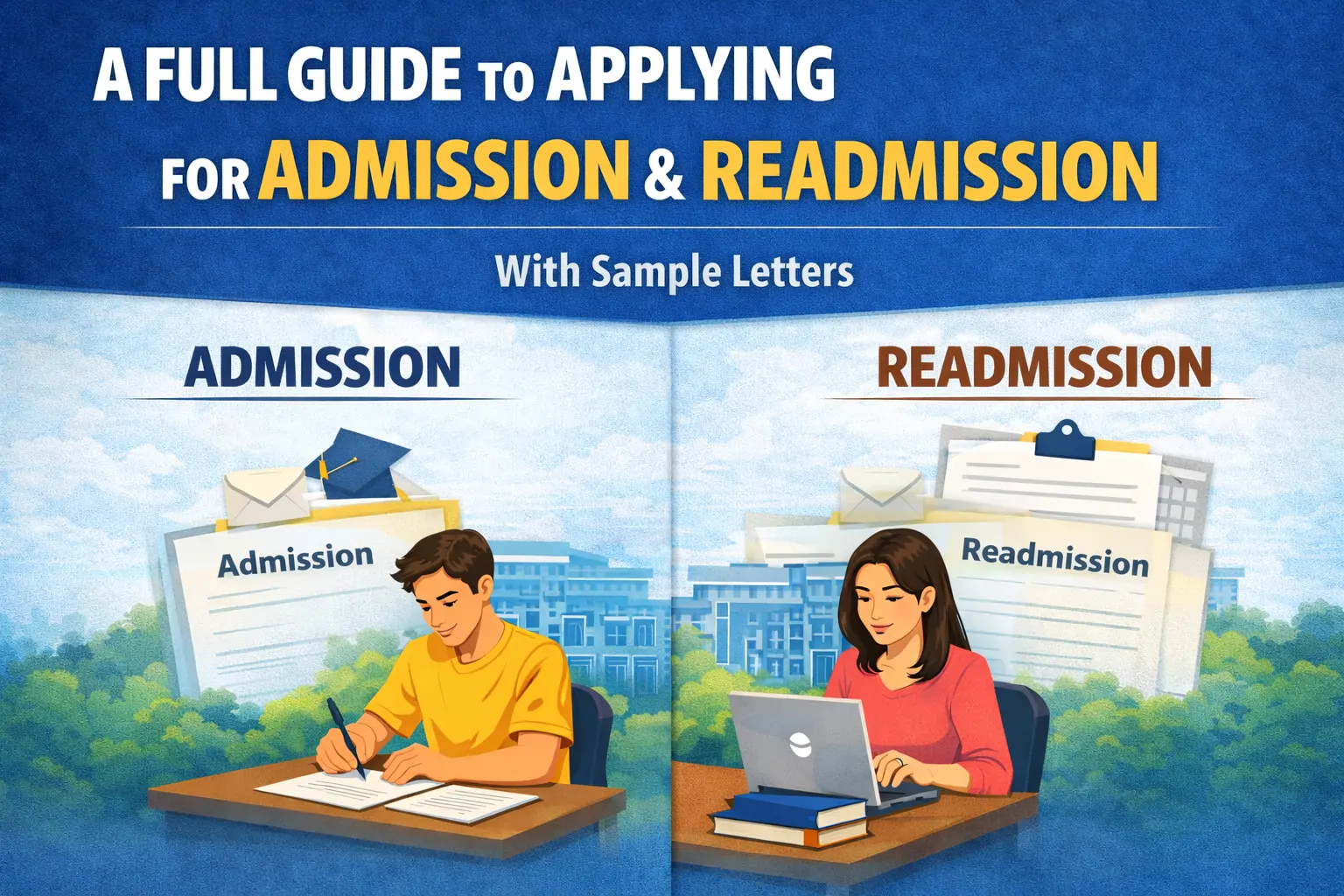 Admission and Readmission Application Guide with Sample Letters