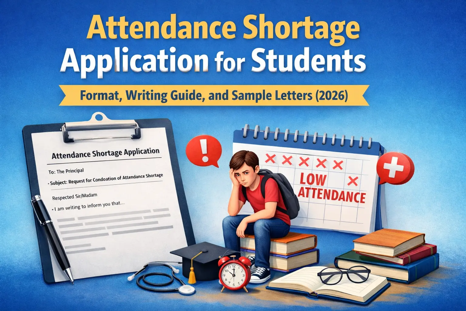 Attendance Shortage Application for Students (2026): Format, Samples for HOD, Principal & Teacher